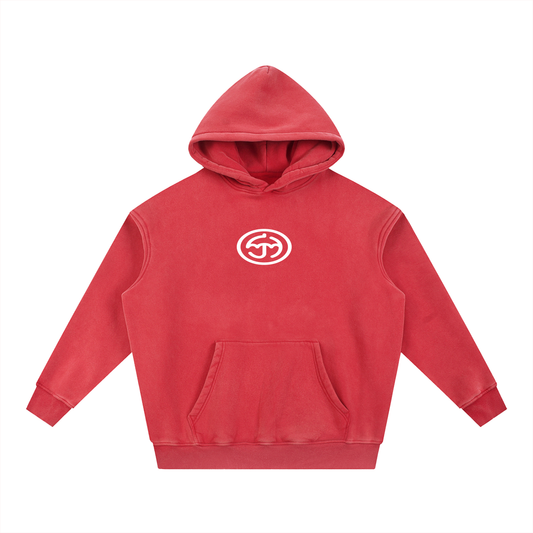 Snow Wash Fleece Oversize Hoodie
