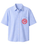 BRIGHTER DAYS AHEAD BUTTON UP (BLUE)