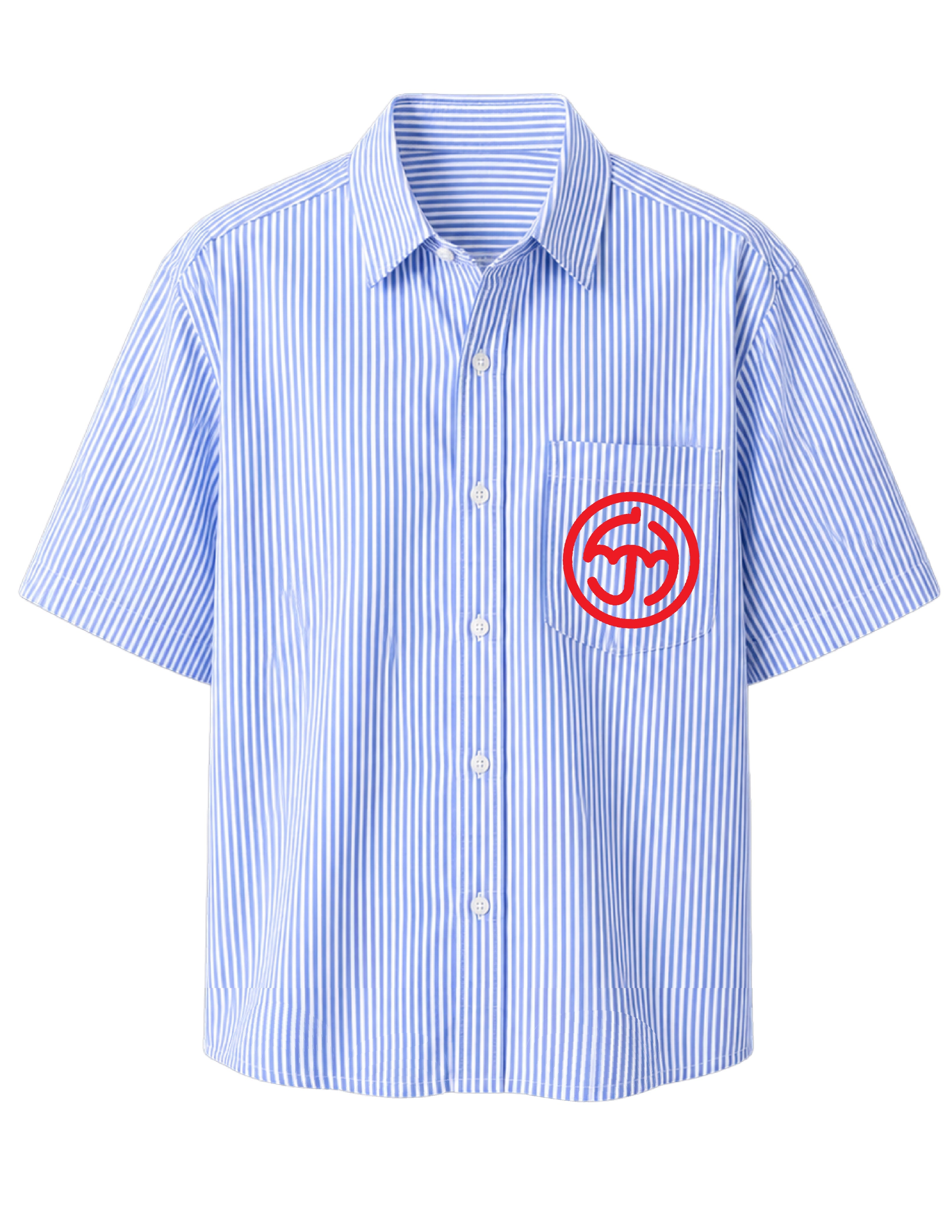BRIGHTER DAYS AHEAD BUTTON UP (BLUE)